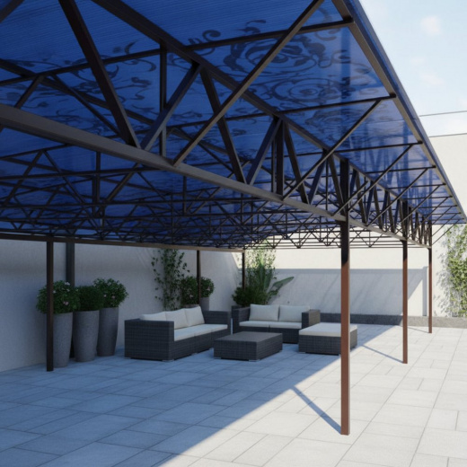 Металлический навес №31